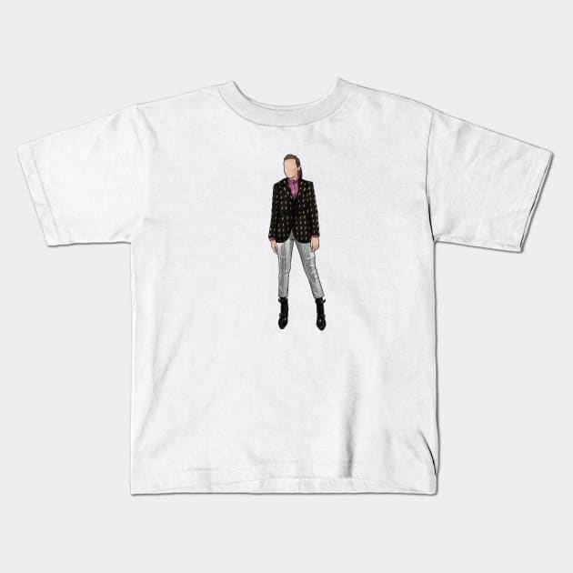 Villanelle - Killing Eve,illustration, poster, wall art, Jodie, Sandra, outfit, fashion, perfume, sorry baby, suit, dress Kids T-Shirt by showmetype